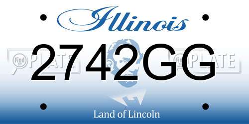 2742GG Illinois License Plate