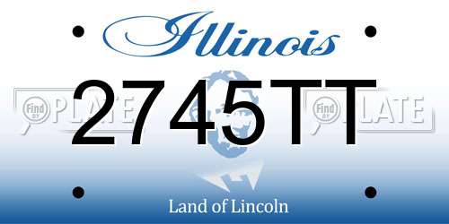 2745TT Illinois License Plate