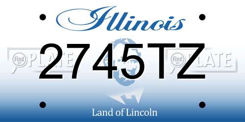 2745TZ Illinois License Plate