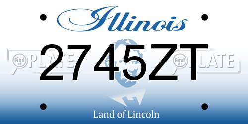 2745ZT Illinois License Plate