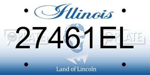27461EL Illinois License Plate