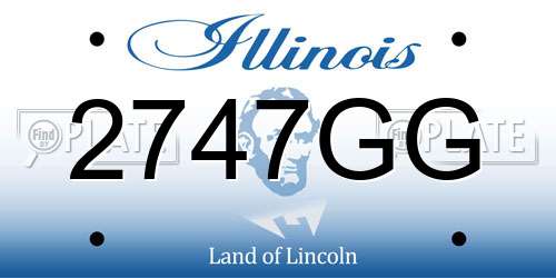 2747GG Illinois License Plate