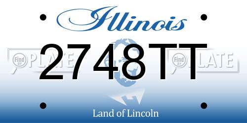 2748TT Illinois License Plate