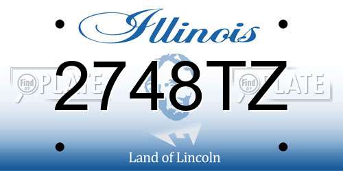2748TZ Illinois License Plate