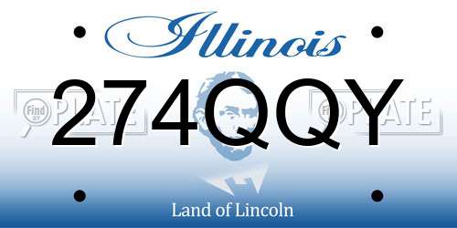 274QQY Illinois License Plate