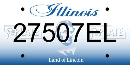 27507EL Illinois License Plate