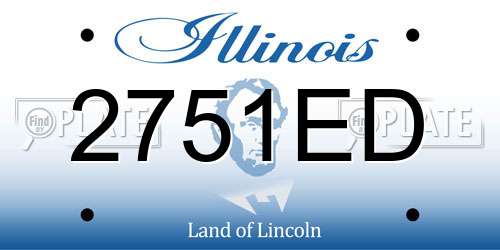 2751ED Illinois License Plate
