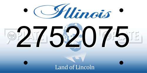 2752075 Illinois License Plate
