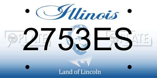 2753ES Illinois License Plate