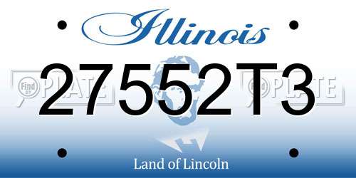 27552T3 Illinois License Plate