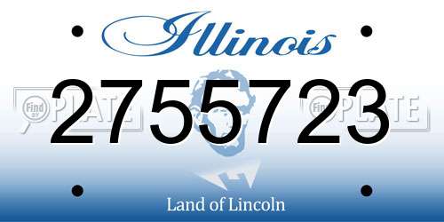 2755723 Illinois License Plate