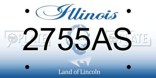 2755AS Illinois License Plate