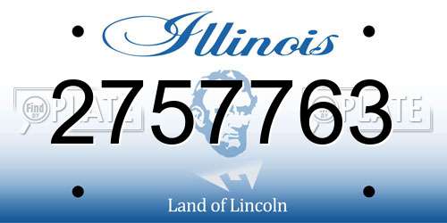 2757763 Illinois License Plate