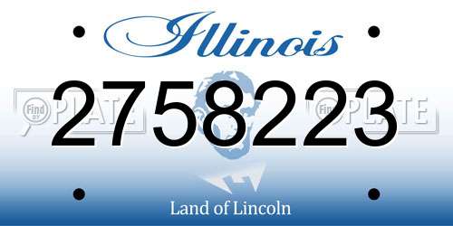 2758223 Illinois License Plate