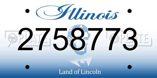 2758773 Illinois License Plate