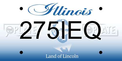 275IEQ Illinois License Plate