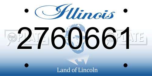 2760661 Illinois License Plate