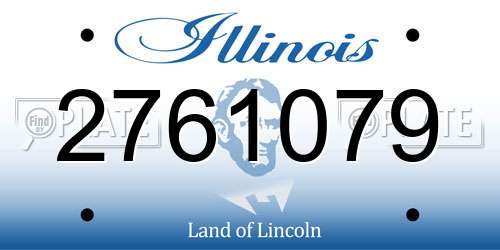 2761079 Illinois License Plate