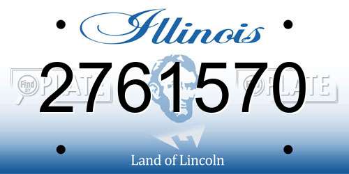 2761570 Illinois License Plate