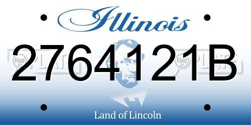 2764121B Illinois License Plate