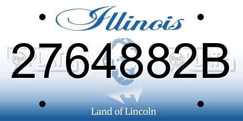 2764882B Illinois License Plate