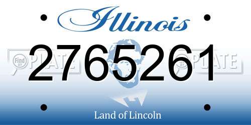 2765261 Illinois License Plate