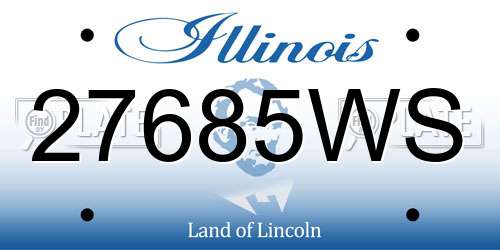 27685WS Illinois License Plate