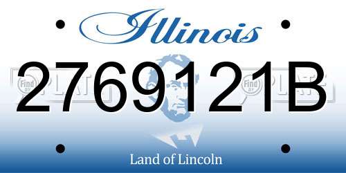 2769121B Illinois License Plate