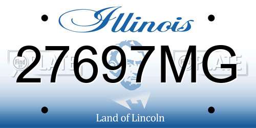 27697MG Illinois License Plate