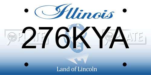 276KYA Illinois License Plate