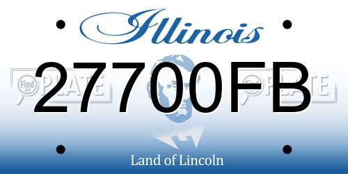 27700FB Illinois License Plate