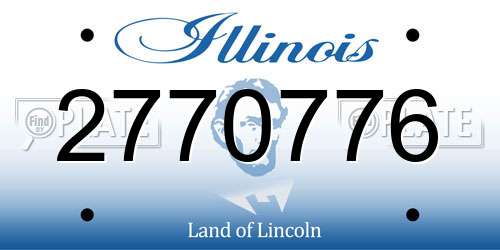 2770776 Illinois License Plate