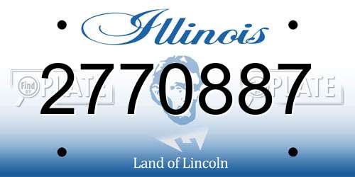 2770887 Illinois License Plate