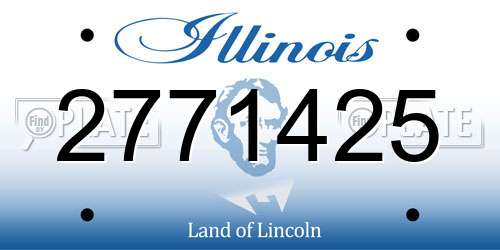 2771425 Illinois License Plate