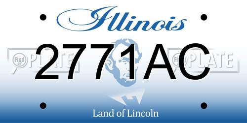 2771AC Illinois License Plate