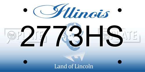 2773HS Illinois License Plate