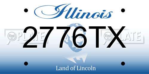 2776TX Illinois License Plate