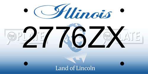 2776ZX Illinois License Plate