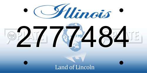 2777484 Illinois License Plate