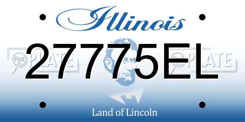27775EL Illinois License Plate