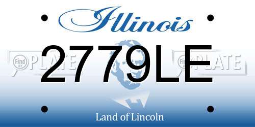 2779LE Illinois License Plate