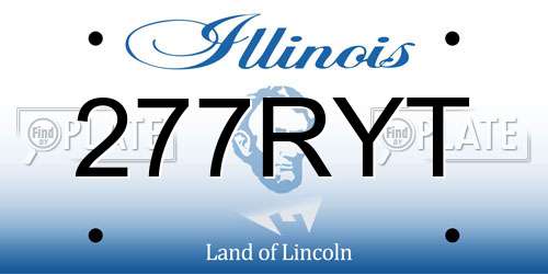 277RYT Illinois License Plate