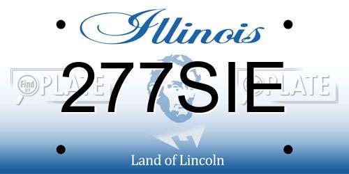 277SIE Illinois License Plate
