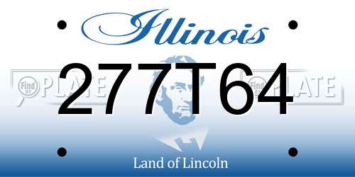 277T64 Illinois License Plate