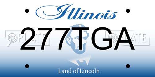 277TGA Illinois License Plate