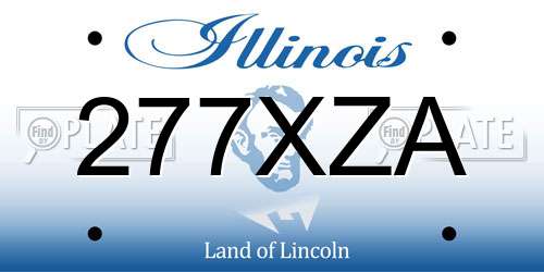 277XZA Illinois License Plate