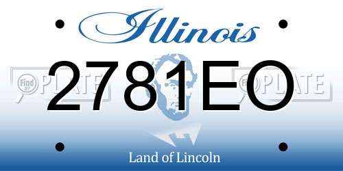 2781EO Illinois License Plate