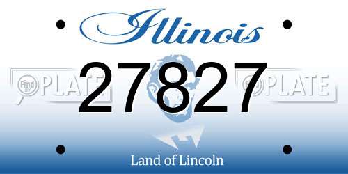 27827 Illinois License Plate