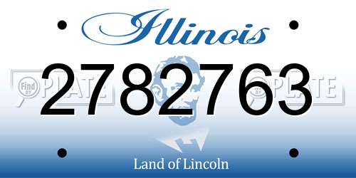 2782763 Illinois License Plate