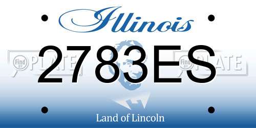 2783ES Illinois License Plate